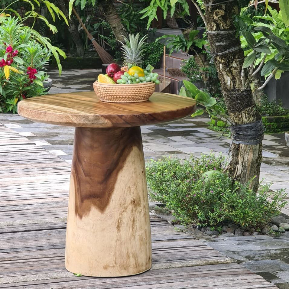 Bobo Intriguing Objects Doha 23inch 100 Suar Wood Outdoor Pedestal