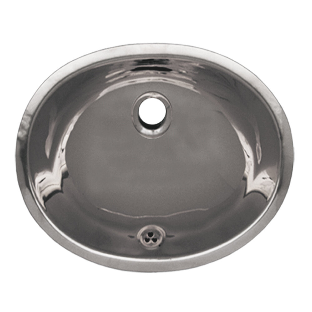 Whitehaus Collection Decorative Metal Oval Undermount Bathroom Sink With Overflow Wayfair