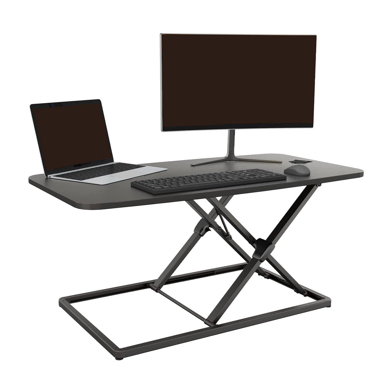 Ergonomic Height Adjustable Standing Desk Tabletop Sit Stand Workstation 