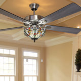 Satin Nickel Ceiling Fans You Ll Love In 2020 Wayfair