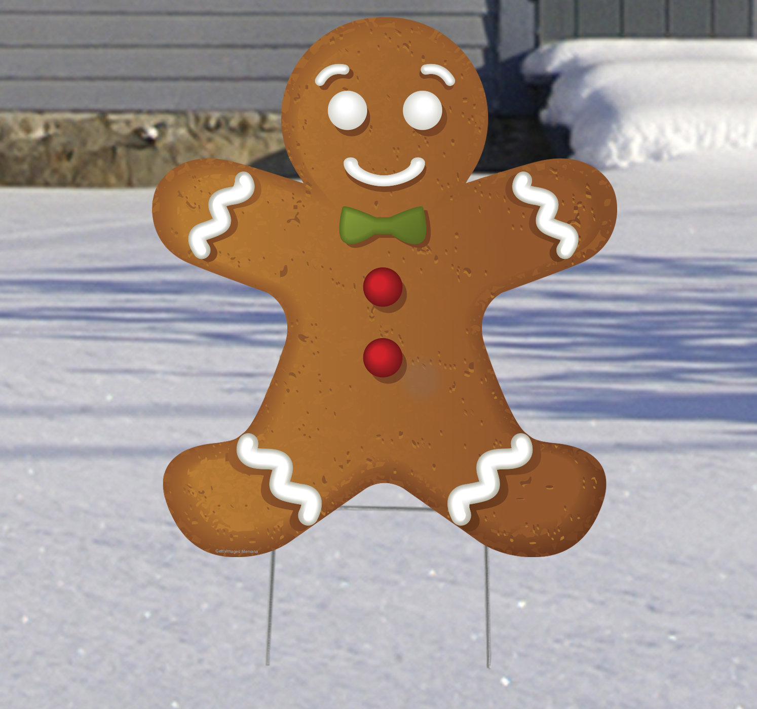 The Holiday Aisle® Gingerbread Man Garden Stake & Reviews Wayfair