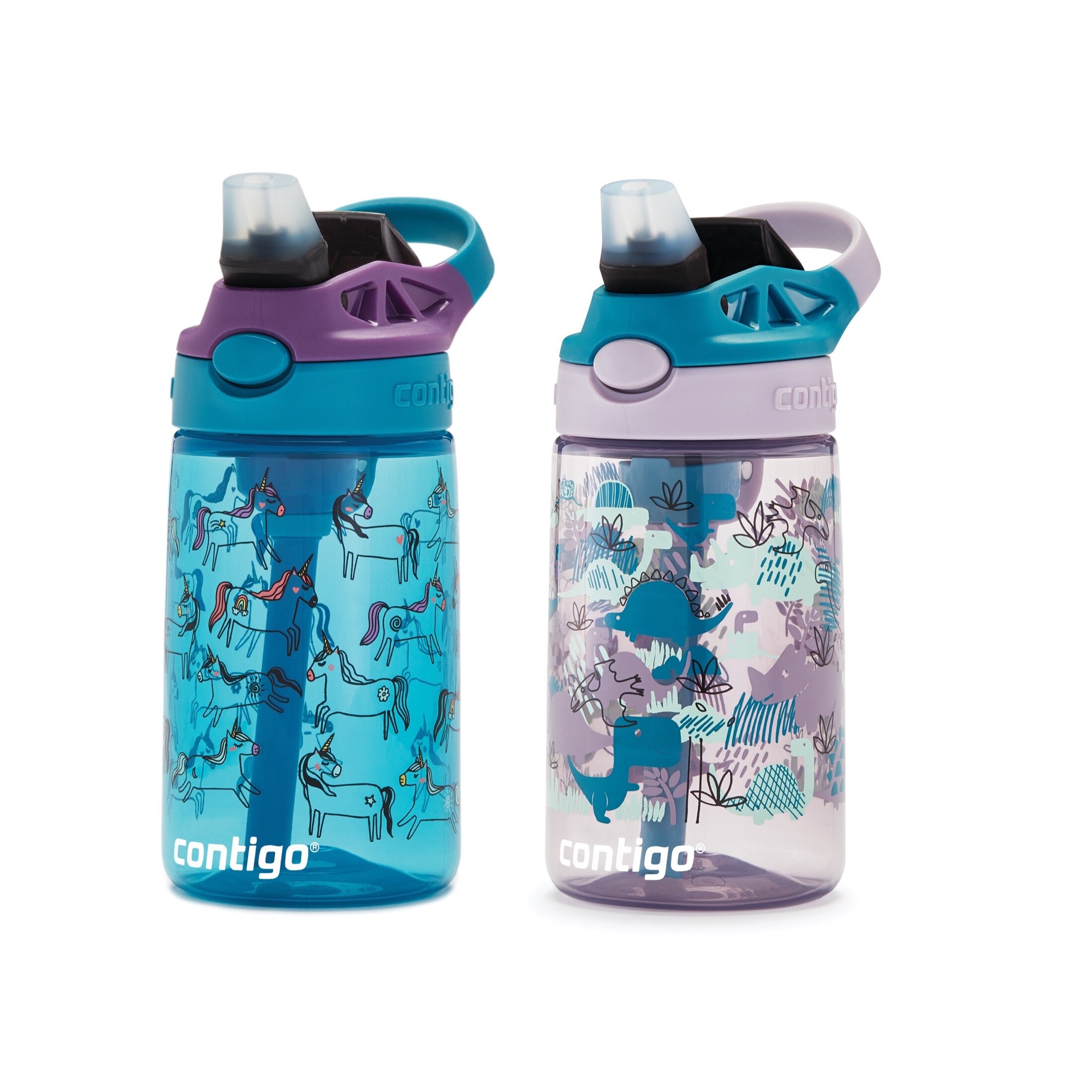 Contigo AUTOSPOUT Kids BPA-Free Water Bottle Replacement Straws 2-Pack of 4 