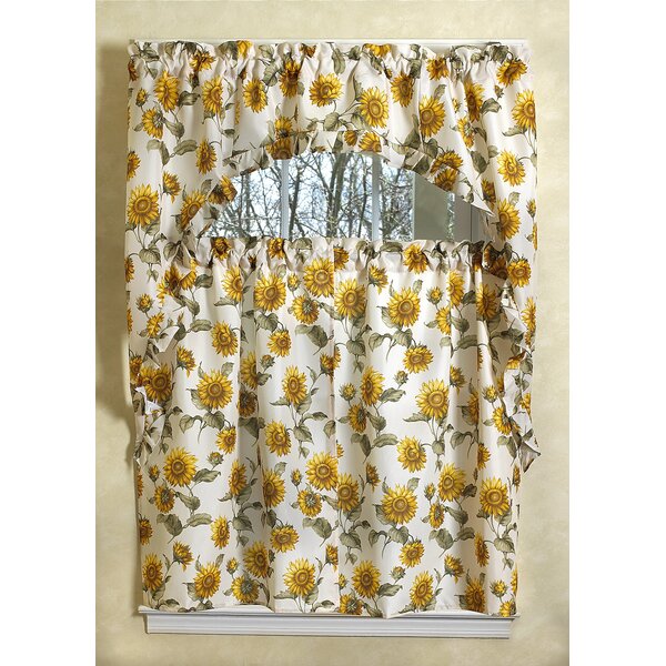 Yacine Sunflower Kitchen Curtain Set