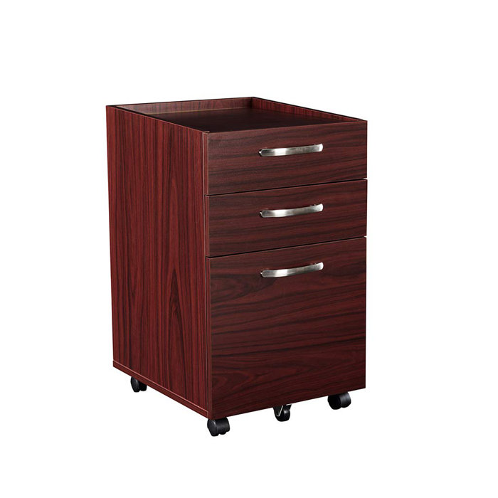 Latitude Run Waverly 3 Drawer Mobile Rolling Vertical Filing