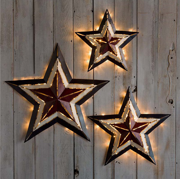 Plow Hearth Metal Stars Wall Décor Set Wayfair