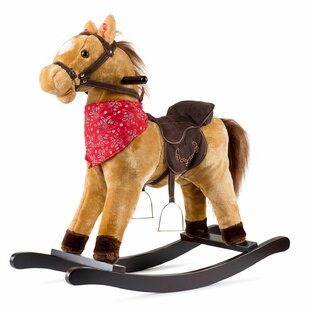 plush rocking horse with sound and movement