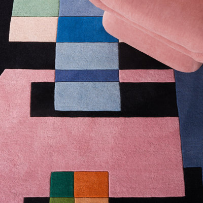 Sanan Hand Tufted 85% Wool, 15% Cotton Abstract Rug6x9