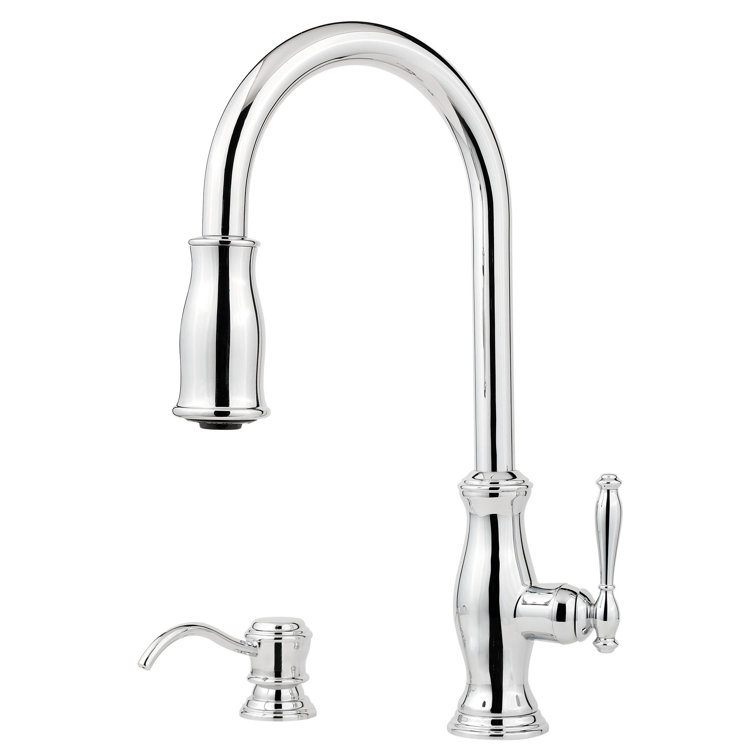 Pfister Hanover Pull Out Single Handle Kitchen Faucet with ...