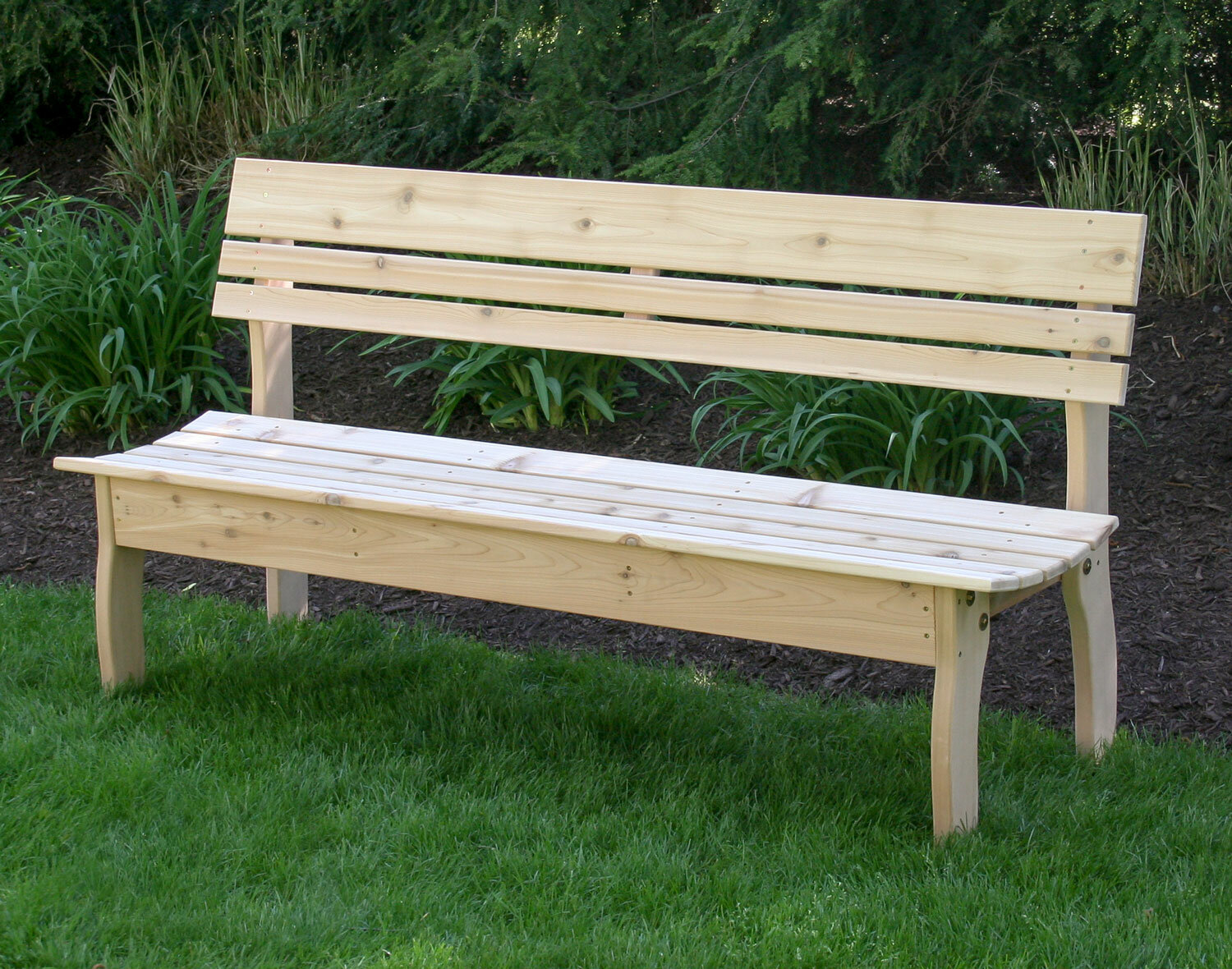 wooden garden settee