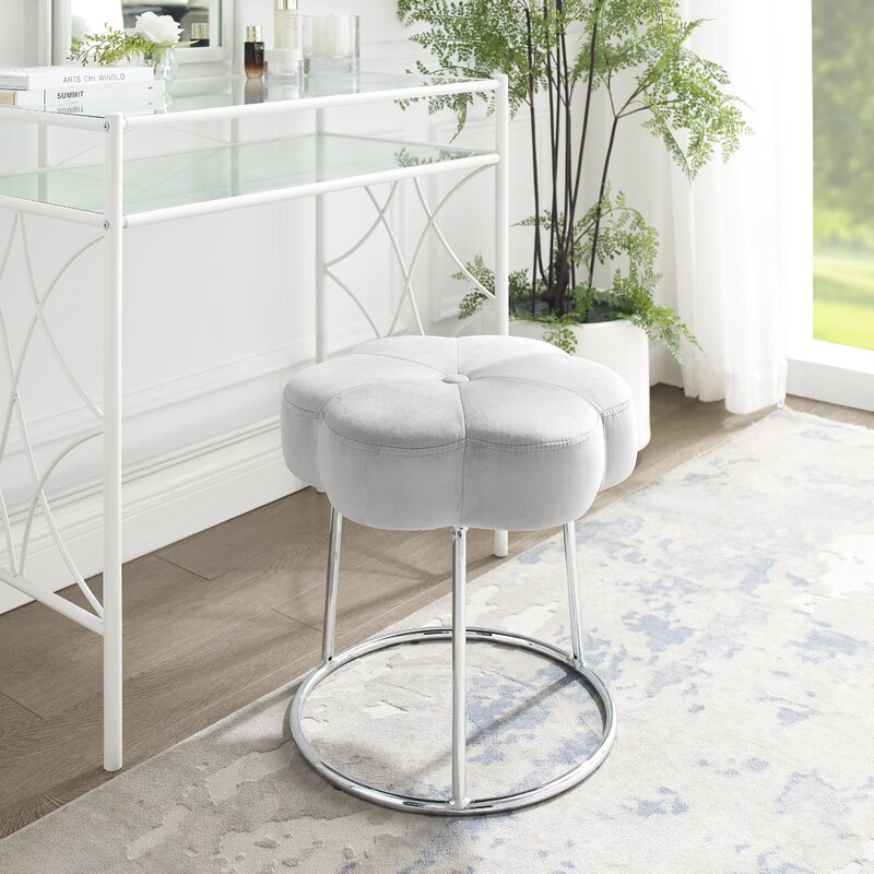 Mercury Row Tara Metal Vanity Stool Reviews Wayfair