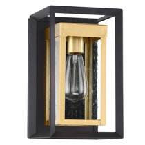 Black and gold outdoor lighting