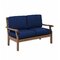 Plow & Hearth Claremont Deep Seating Love Seat with Cushions | Wayfair