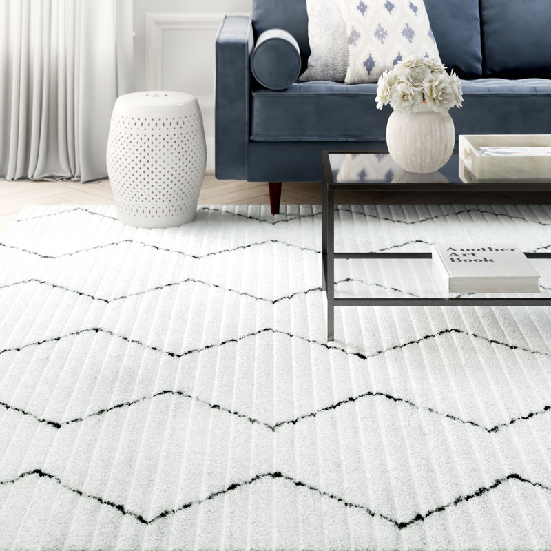 Laurel Foundry Modern Farmhouse Mcvay Hand Tufted White Area Rug Mcvay Hand Tufted White Area Rug