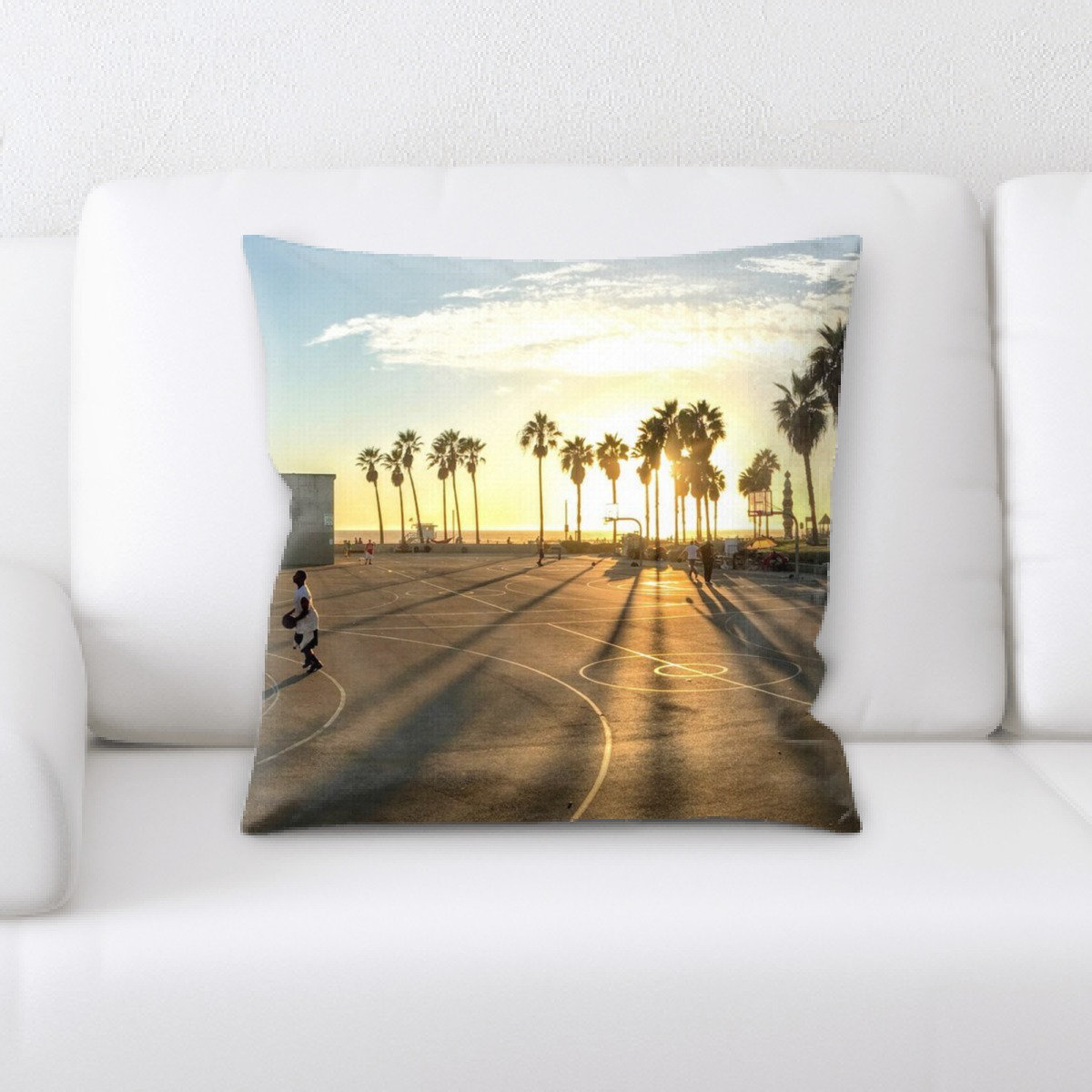 basketball throw pillow