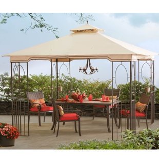 Go to store & view more images Seaton Aim 10 Ft. W x 10 Ft. D Steel Patio Gazebo by Sunjoy