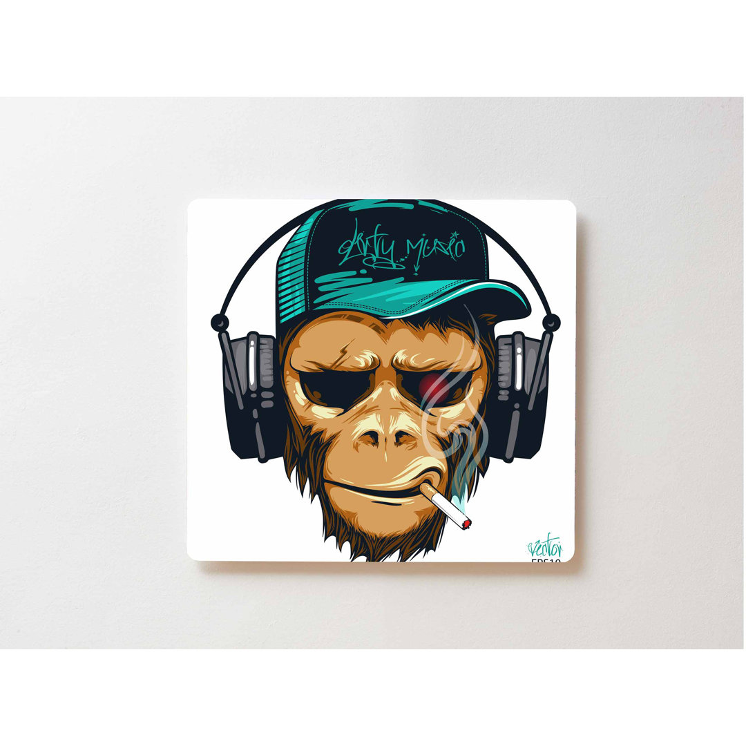 Happy Larry Metallbild grafische Kunst