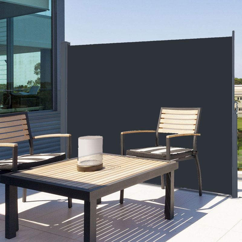 Ubesgoo 63 X 118 Patio Terrace Side Awning Dark Grey Wayfair Ca
