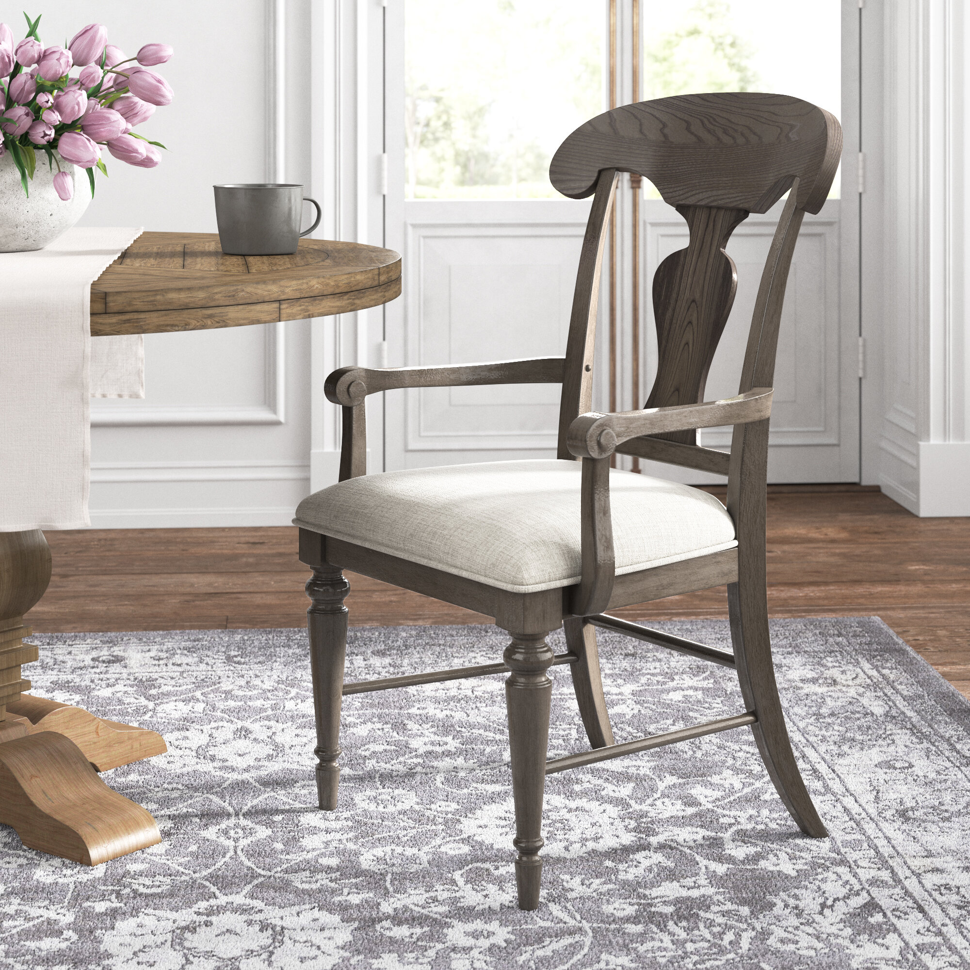 rustic upholstered dining chairs