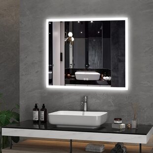 Bathroom Adjustable Rotate Extend Wall Light Black Mirror Front LED Lighting 