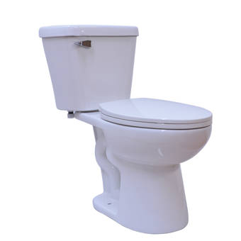 Mansfield Cascade Het Smartheight 1 28 Gpf Elongated Two Piece Toilet Seat Not Included Wayfair