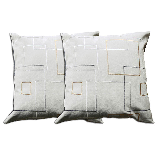 Orren Ellis Ikin Decorative Square Pillow Cover & Insert & Reviews ...