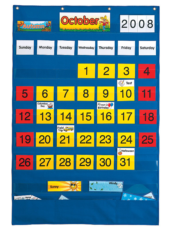 Patch Products Calendar Wall Pocket Chart Reviews Wayfair