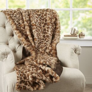 Faux Fur Throw Blanket Animal Print Leopard Zebra Cow