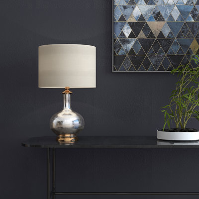 27" Silver Table Lamp