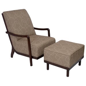 Manhattan Fabric Lounge Chair and Ottoman