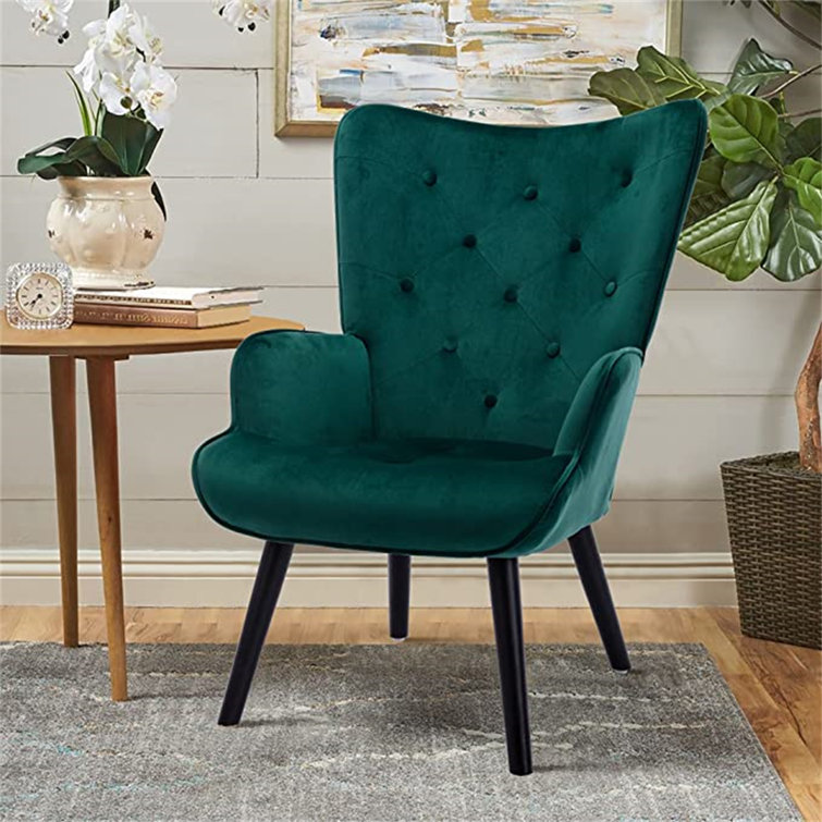 velvet armchair wayfair