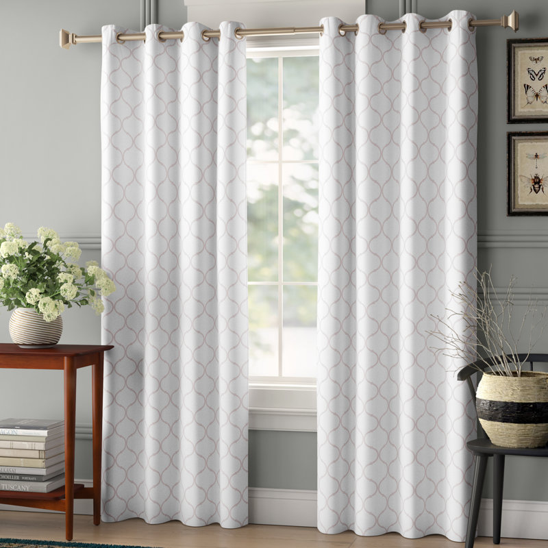 Ellenton Geometric Blackout Thermal Grommet Single Curtain Panel Reviews Birch Lane