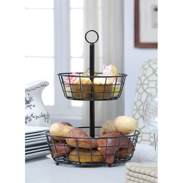 2 Tier Fruit Basket Stand Wayfair