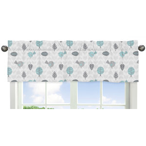 Earth and Sky Bird Print Window Valance