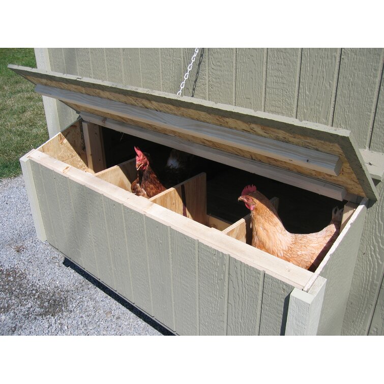 New Large Wood Chicken Coop Backyard Hen House 4-8 Chickens w 4 nesting box 