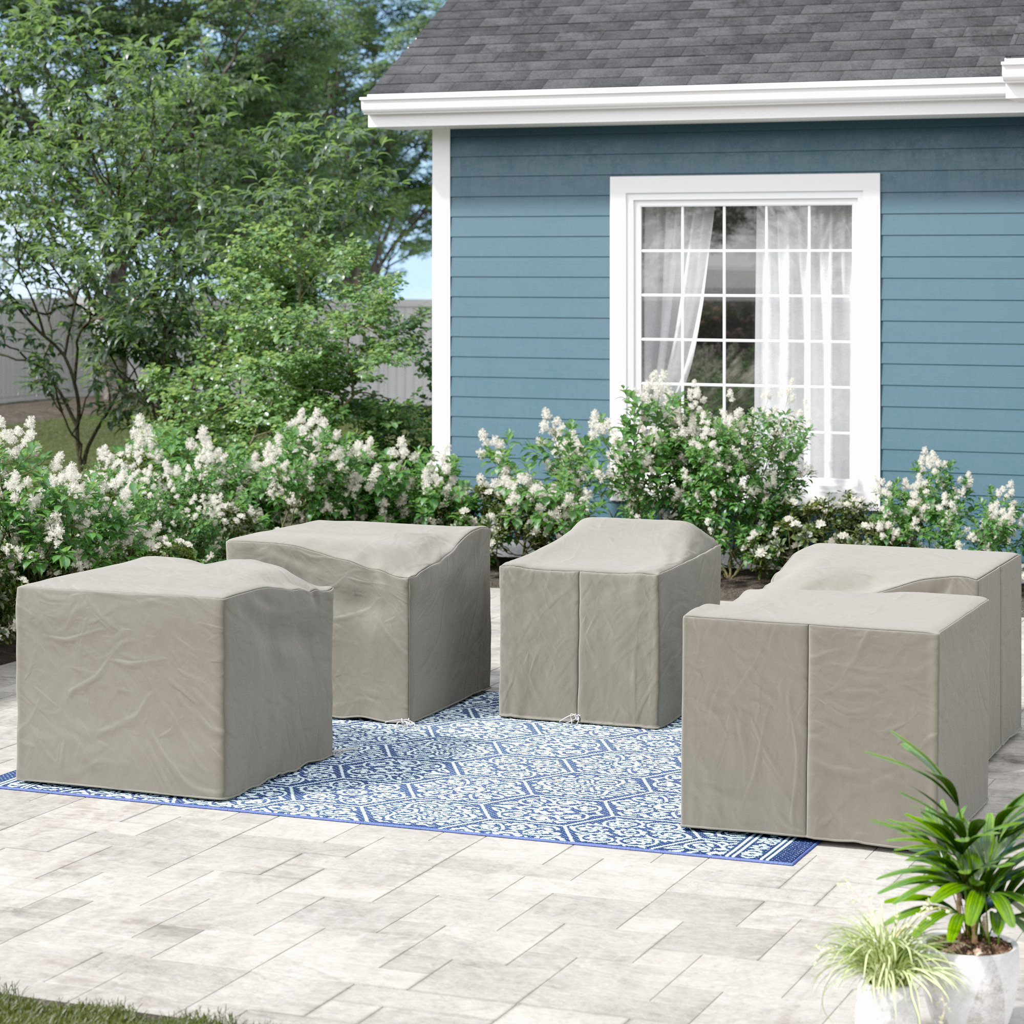 Sol 72 Outdoor Tegan Protective 5 Piece Water Resistant Patio Furniture Cover Set Wayfair