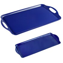 Bico Blue Talavera Ceramic 18 Rectangular Serving Platter Microwave & Dishwasher Safe 