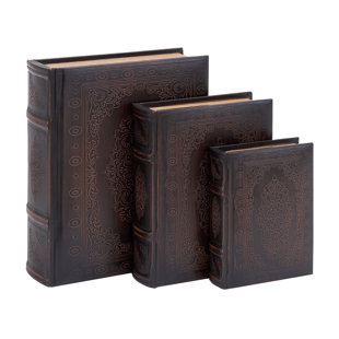 Old Books Decor Wayfair 3 Piece Book Decorative Box Set