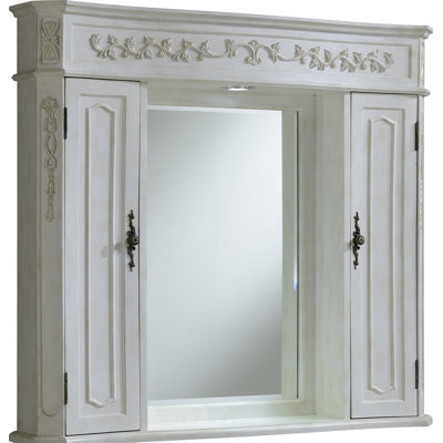 Gondola Surface Mount Framed Medicine Cabinet with LED Lighting
