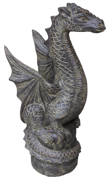Sol 72 Outdoor Cirillo Sitting Dragon Statue Wayfair Co Uk