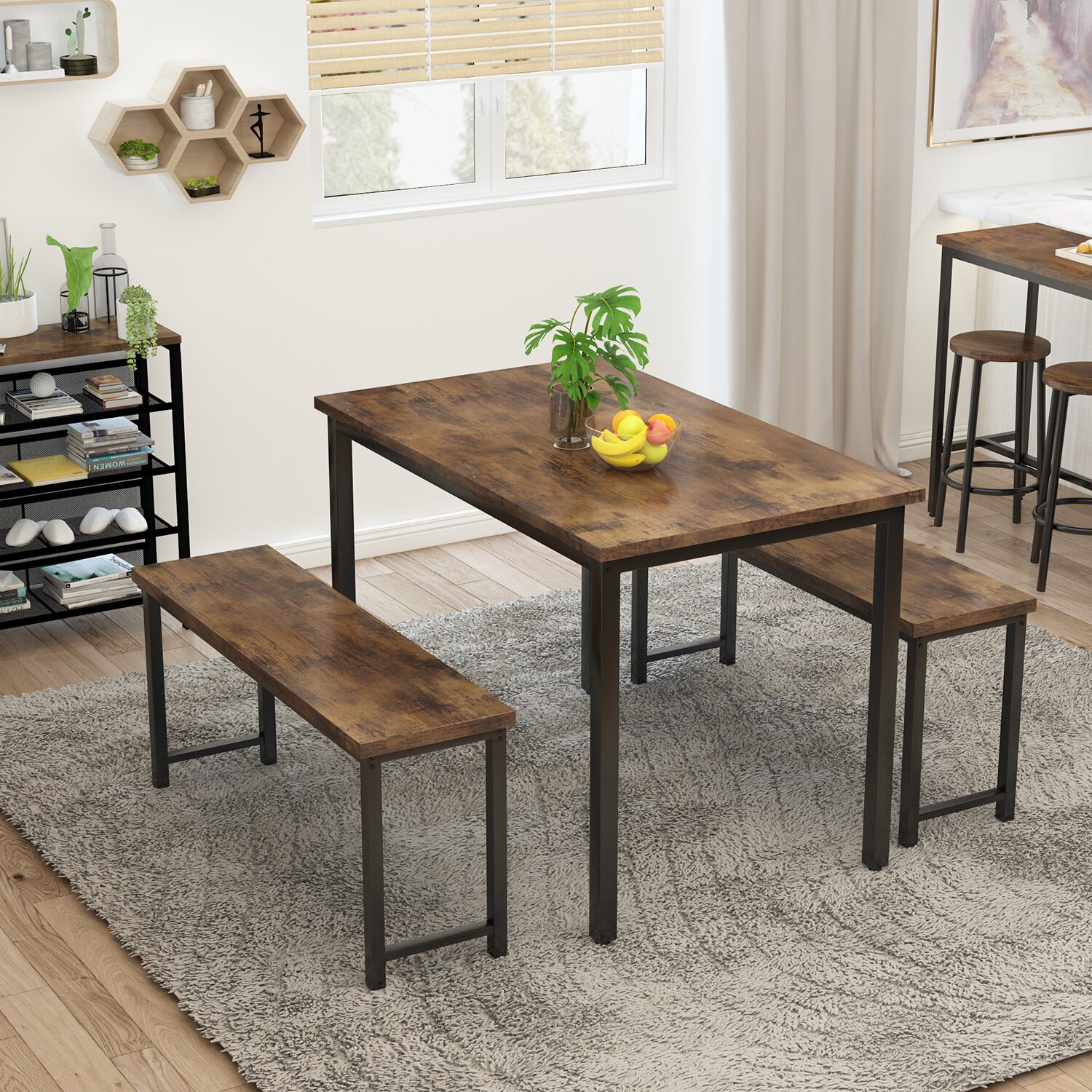 4 Person Dining Table Set : Amazon Com Dining Table Set Kitchen Dining Table Set Wood Table And Chairs Set Kitchen Table And Chairs For 4 Person Table Chair Sets : 2.this dining table set 100% made of solid pine wood construction, sturdy and durable.