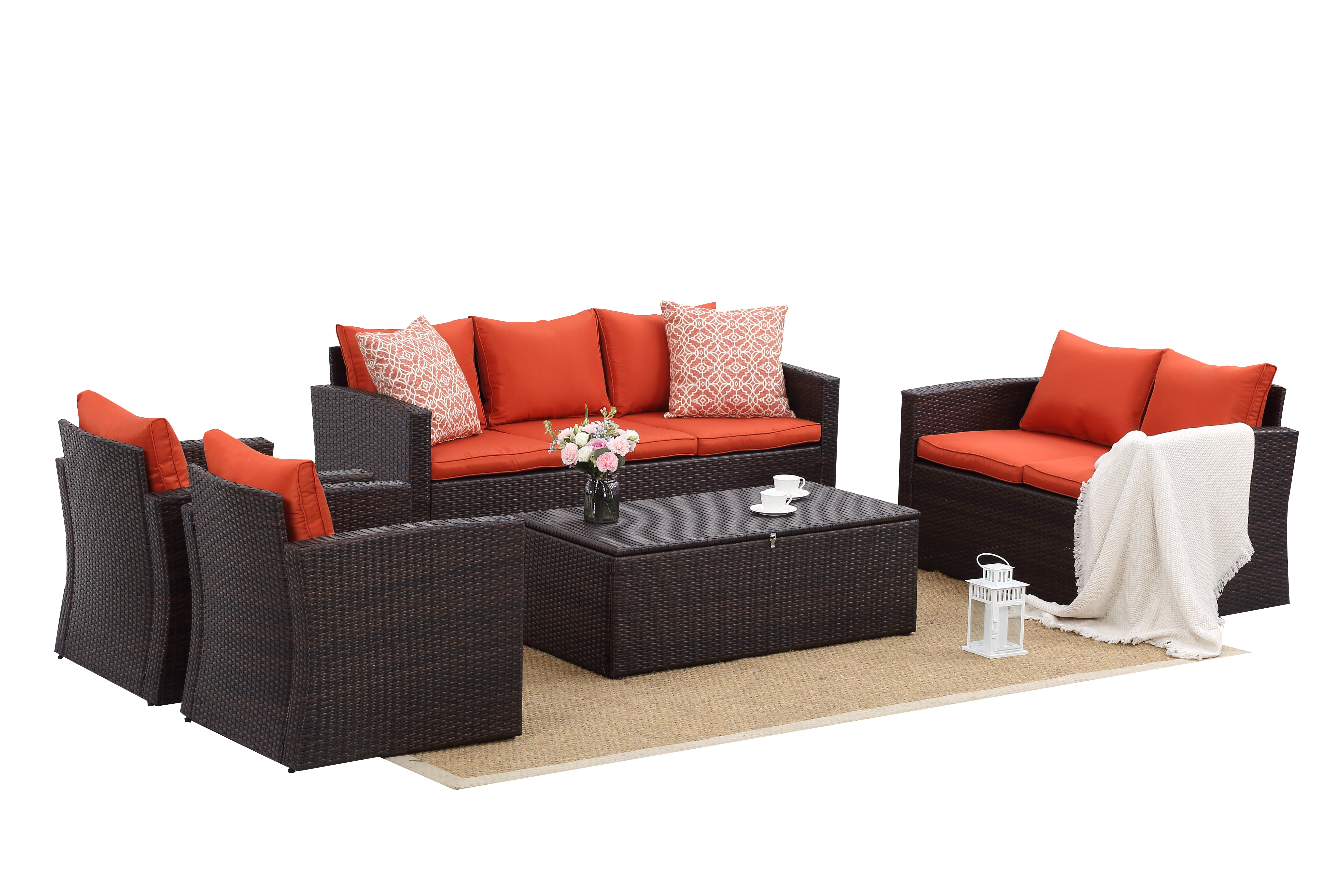 Latitude Run Arcangel 5 Piece Sofa Seating Group With Cushions Wayfair