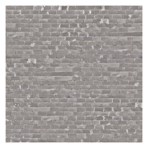 Concrete Brickwork 1.92m x 1.92m Textured Matt Peel & Stick Wall Mural East Urban Home