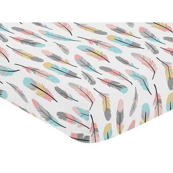 feather crib sheet