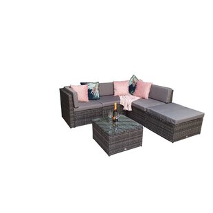 Fatululik 4 Seater Rattan Corner Sofa Set By Sol 72 Outdoor