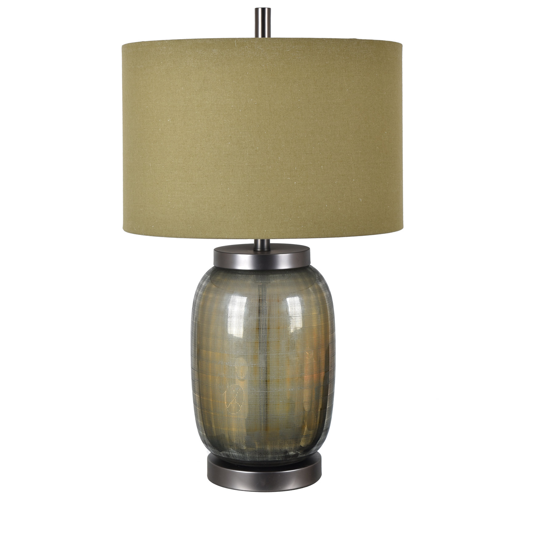 olive green table lamp