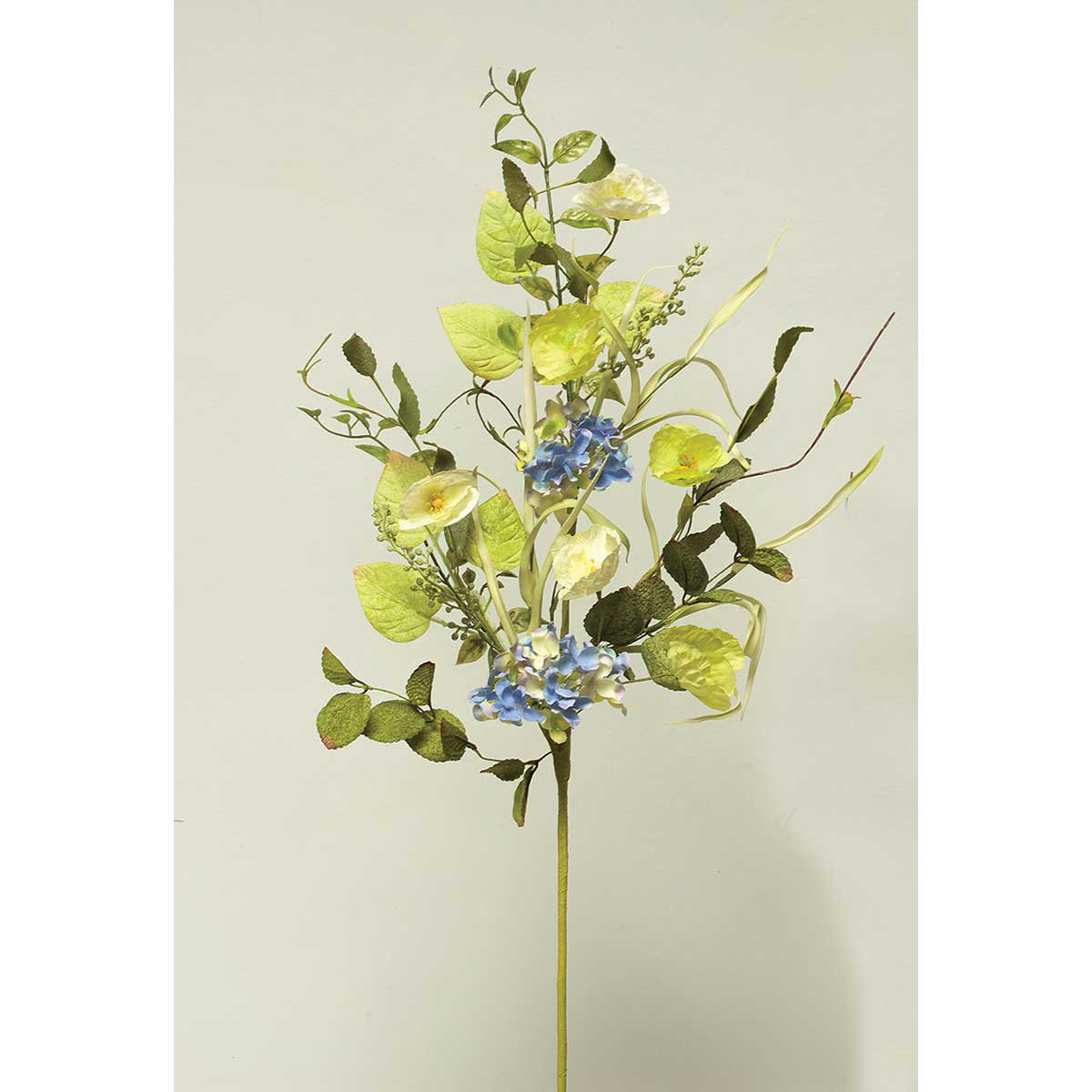 Artificial Poppy Spray Hydrangeas Stem Artificial Poppy Spray Hydrangeas Stem