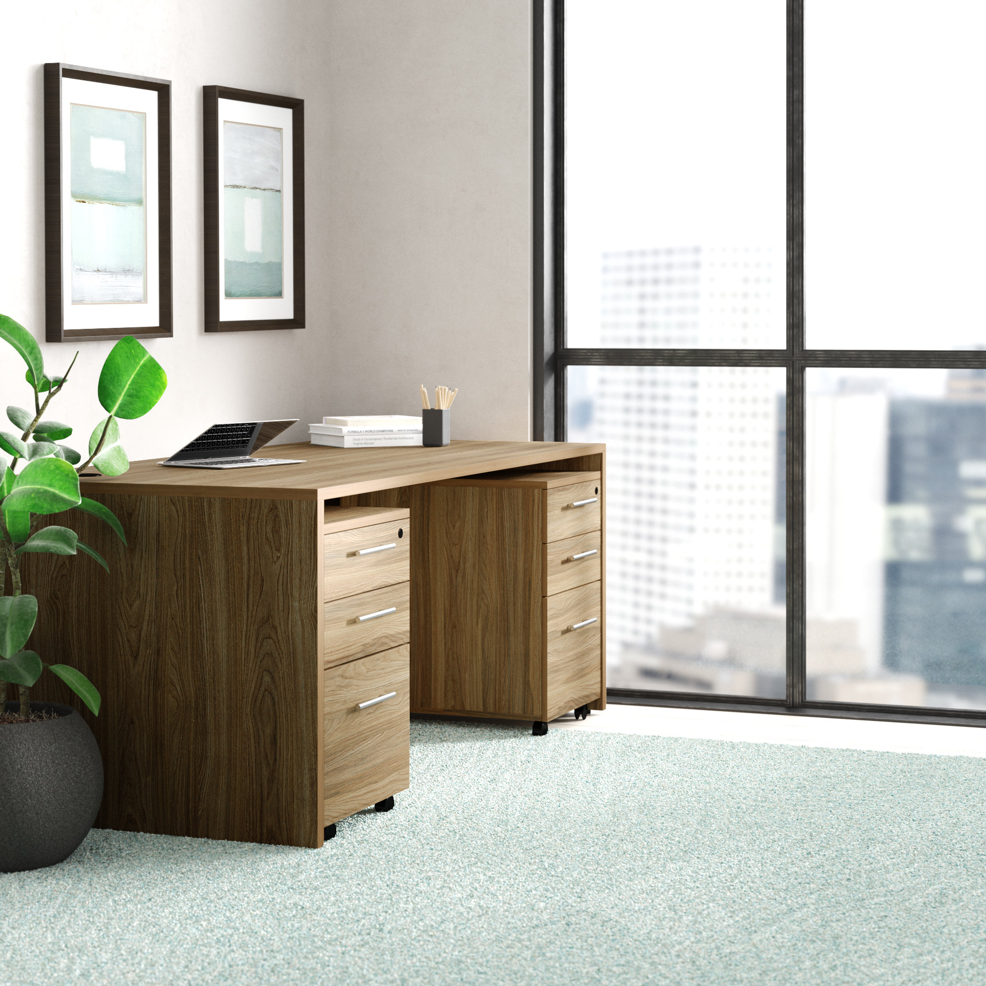 Upper Square Marta Rectangular Writing Desk Wayfair