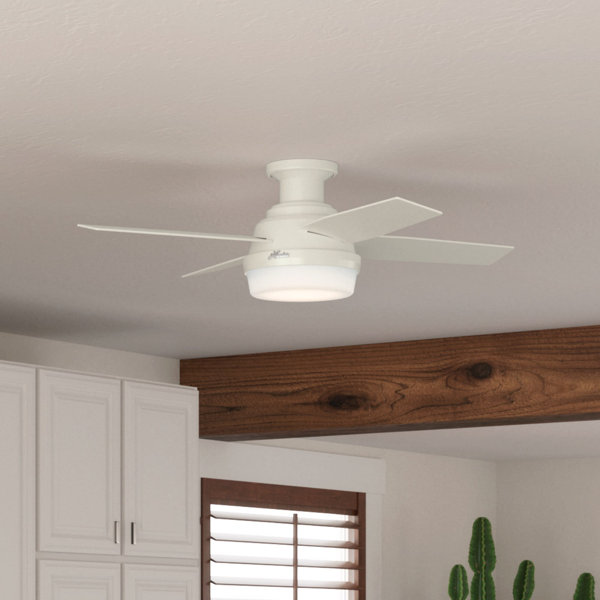 Hunter Fan 44" Dempsey Low Profile 4 - Blade LED Flush ...