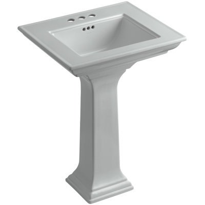 Kohler Memoirs Ceramic 25 Pedestal Bathroom Sink With Overflow