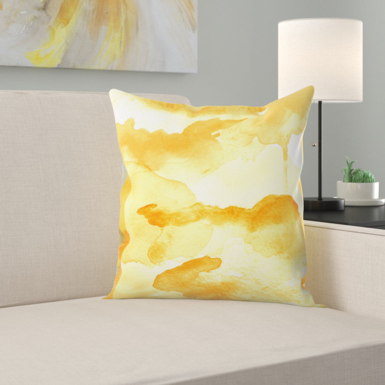 wayfair yellow pillows
